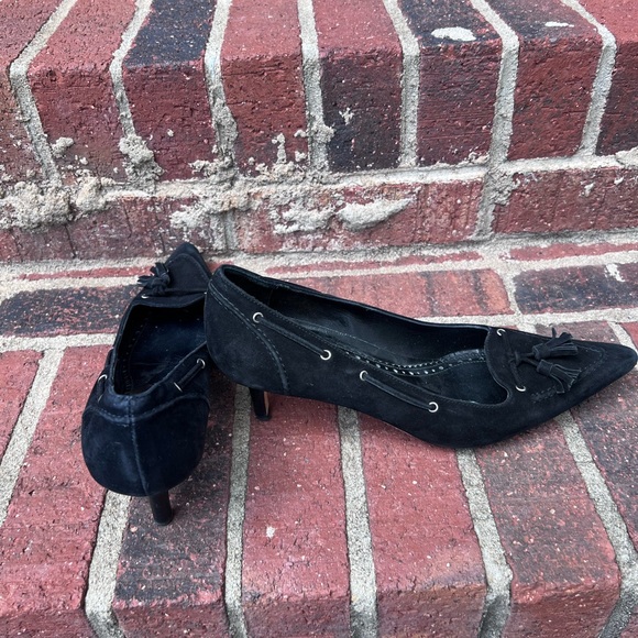 Brooks Brothers pointed toe kitten heels. Leather tassels: made in Italy 61/2 - Picture 7 of 11